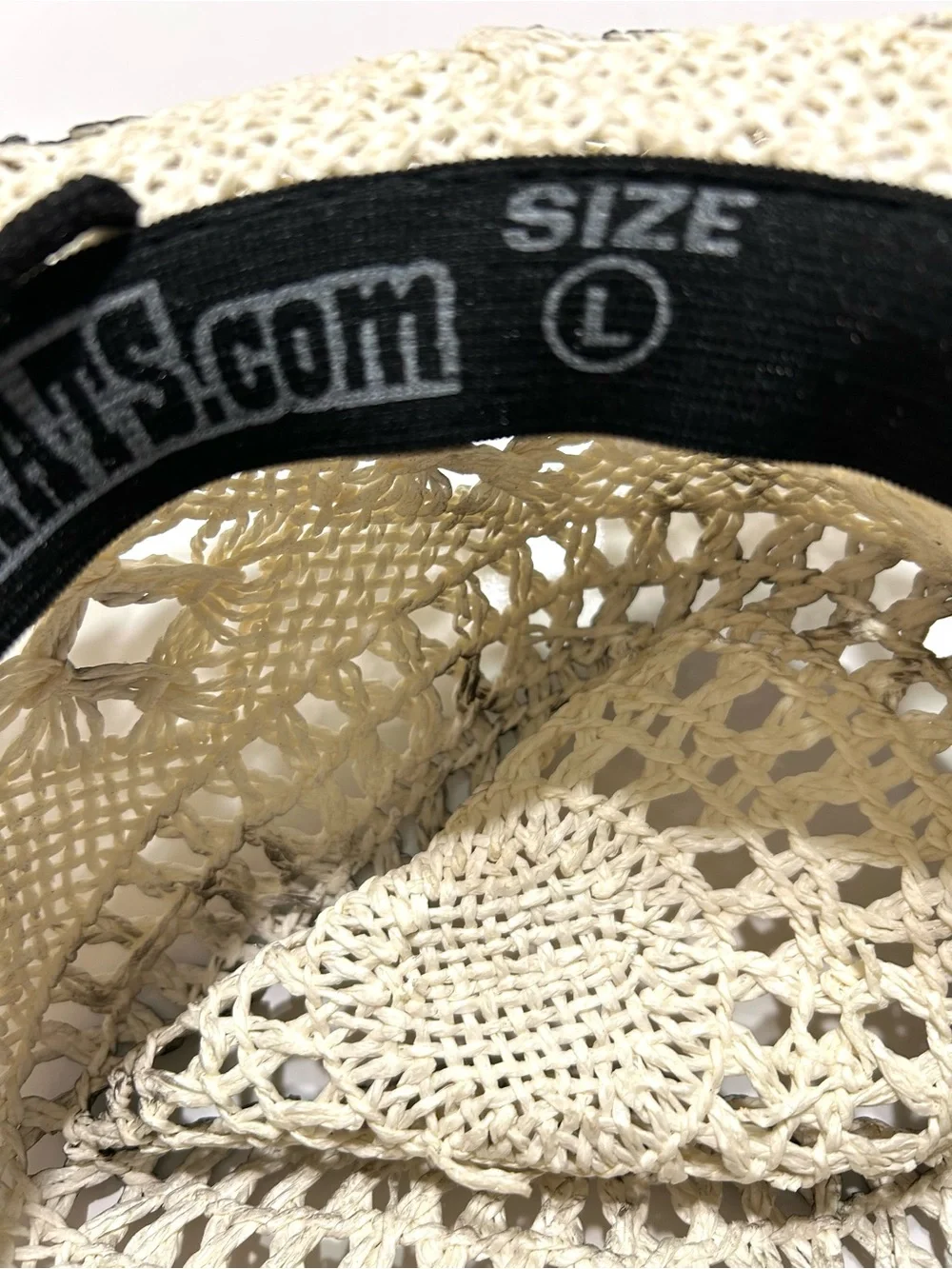 Handmade Straw Cowgirl Hat with Black Trim and Chin Cord